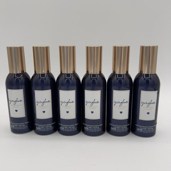 Bath Body Works Gingham Concentrated Room Spray Home 1.5 Oz Lot of 6 - Picture 1 of 4
